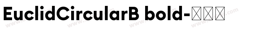 EuclidCircularB bold字体转换